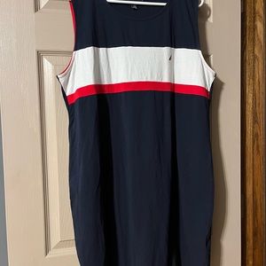 Women’s size XXL red white blue sundress/beach cover. Nautica
